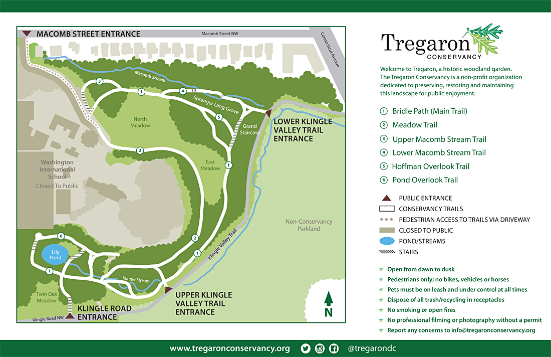 Map of Tregaron Conservancy